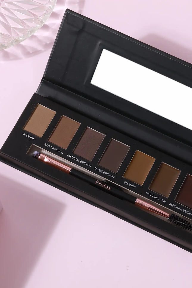 Prolux Cosmetics - Eyebrow Makeup Kits | 8 Shade Brow Palette with Brush