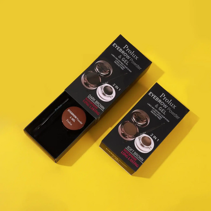 Prolux Cosmetics - Powder Eyebrow Makeup - Best Eyebrow Gel