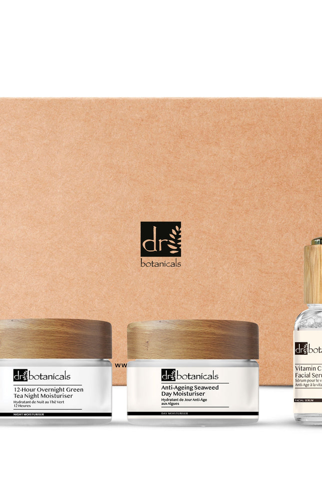 skinChemists US - 12-Hour Overnight Green Tea Night Moisturiser Seaweed Face Moisturiser Vitamin C Anti-Ageing Facial Serum