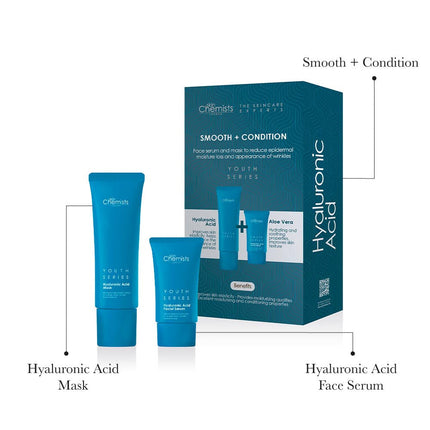 skinChemists US - Hyaluronic Acid Smooth & Condition Kit + Free Hyaluronic Acid Mask 50ml