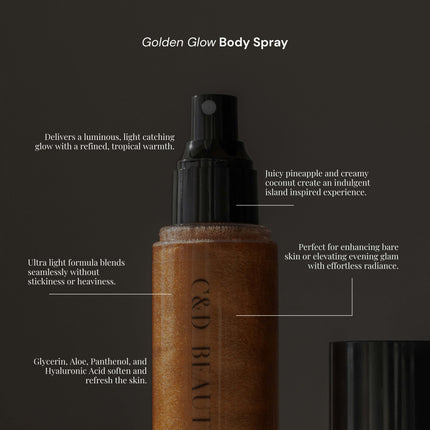 C & D Beauty - Golden Glow Body Spray