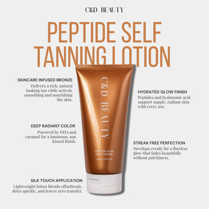 C & D Beauty - Peptide Self Tanning Lotion