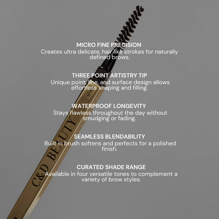 C & D Beauty - Precision Brow Defining Pencil