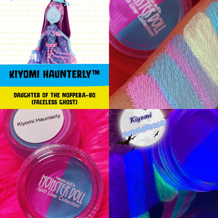 Inked Doll Cosmetics - (HUGE!) Monster Doll KIYOMI HAUNTERLY *UV Neon Pastel* SPLIT LINER/FACE/BODY PAINT