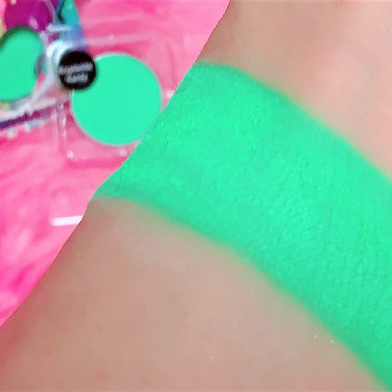 Inked Doll Cosmetics - *UV* KRYPTONITE KANDY! (Bright Green) PRESSED EYESHADOW SINGLE