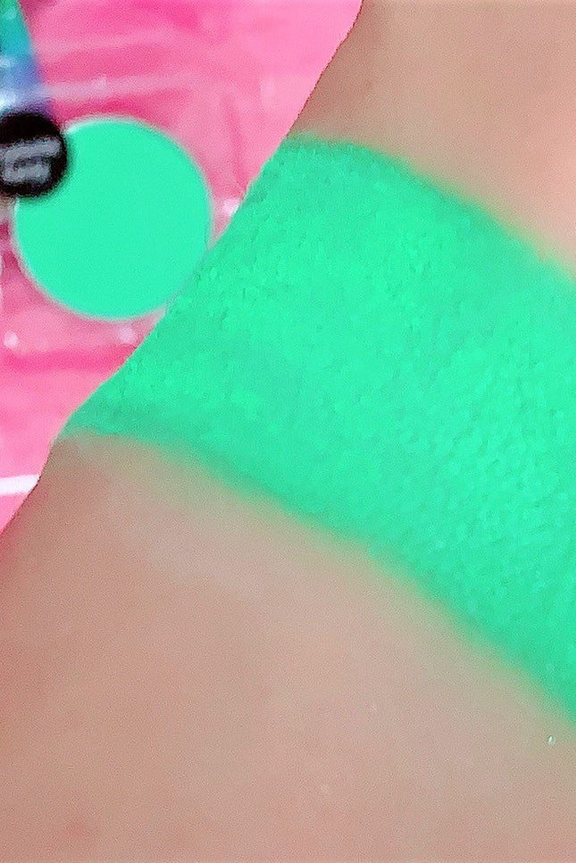 Inked Doll Cosmetics - *UV* KRYPTONITE KANDY! (Bright Green) PRESSED EYESHADOW SINGLE