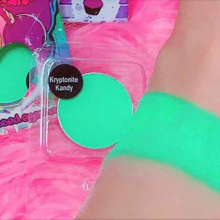 Inked Doll Cosmetics - *UV* KRYPTONITE KANDY! (Bright Green) PRESSED EYESHADOW SINGLE