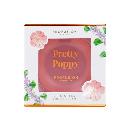 Profusion Cosmetics - Petal Perfect | Pretty Poppy Lip & Cheek Cream Blush