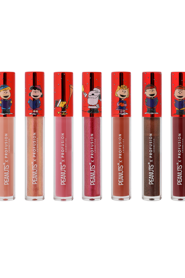 Profusion Cosmetics - Peanuts Holiday | The Joy of Giving 7PC Lip Gloss Set