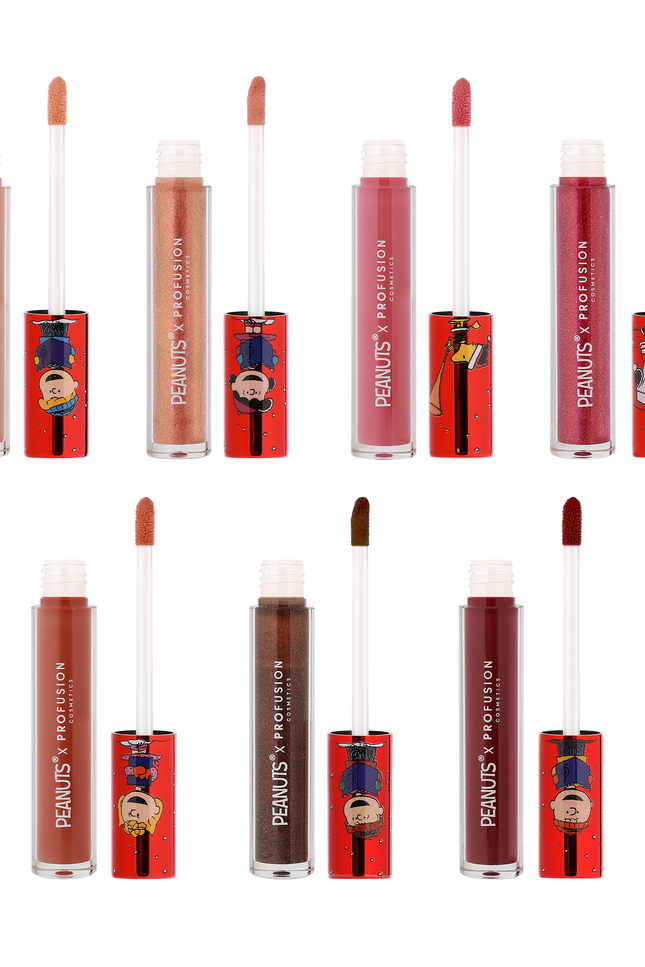 Profusion Cosmetics - Peanuts Holiday | The Joy of Giving 7PC Lip Gloss Set