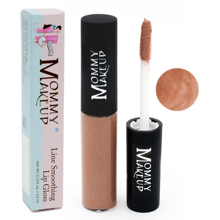 Mommy Makeup - Line Smoothing Lip Gloss | Paraben-free Plumping Gloss - Coco
