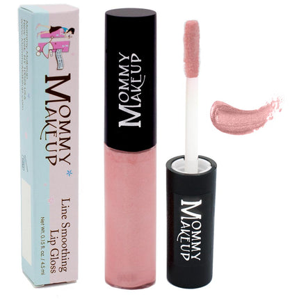 Mommy Makeup - Line Smoothing Lip Gloss | Paraben-free Plumping Gloss - Little Bo Pink