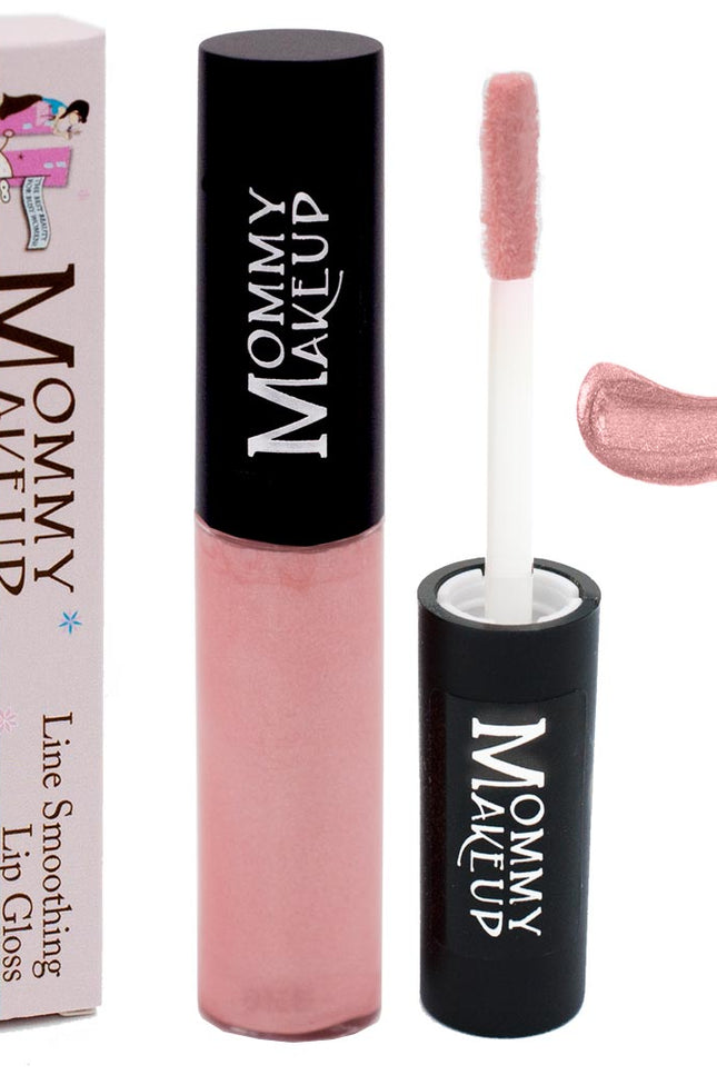 Mommy Makeup - Line Smoothing Lip Gloss | Paraben-free Plumping Gloss - Little Bo Pink