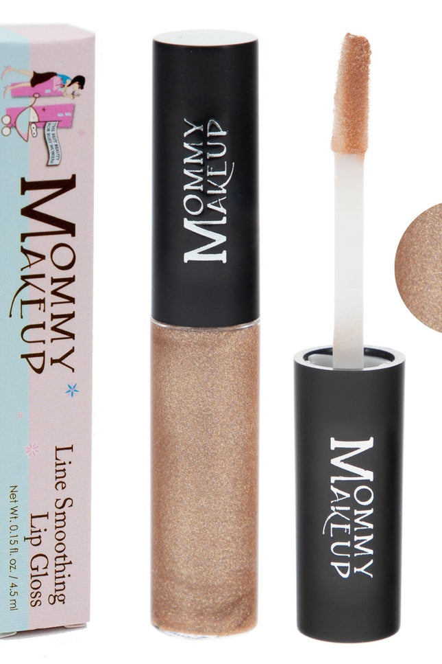 Mommy Makeup - Line Smoothing Lip Gloss | Paraben-free Plumping Gloss - Golden Girl