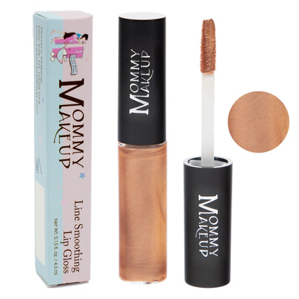 Mommy Makeup - Line Smoothing Lip Gloss | Paraben-free Plumping Gloss - Bit of Honey