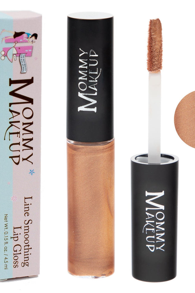 Mommy Makeup - Line Smoothing Lip Gloss | Paraben-free Plumping Gloss - Bit of Honey