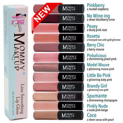 Mommy Makeup - Line Smoothing Lip Gloss | Paraben-free Plumping Gloss - Bit of Honey
