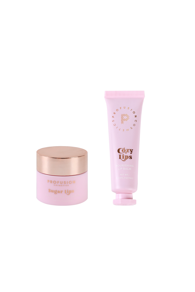 Profusion Cosmetics - Frosted Snow Sparkle | Sugar Lip Scrub and Hydrating Lip Balm