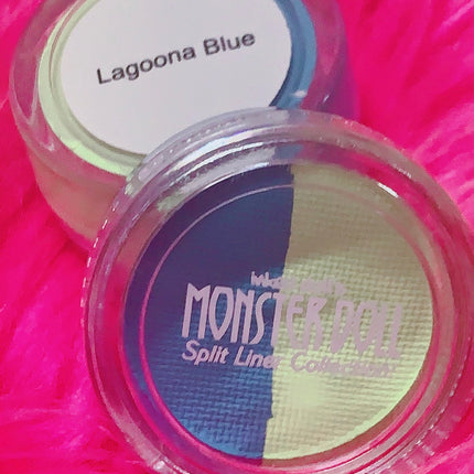 Inked Doll Cosmetics - (HUGE!) Monster Doll LAGOONA BLUE *UV Neon Pastel* SPLIT LINER/ FACE BODY PAINT