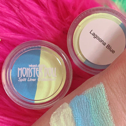 Inked Doll Cosmetics - (HUGE!) Monster Doll LAGOONA BLUE *UV Neon Pastel* SPLIT LINER/ FACE BODY PAINT