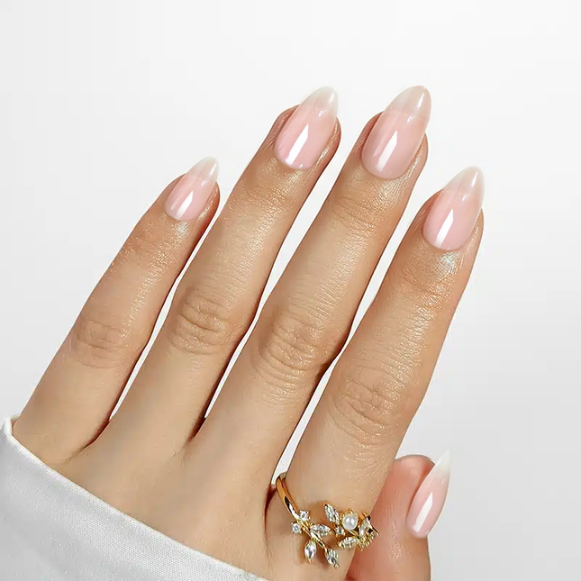 Nail Pop Studio - Mirror Glaze Almond Nails - Press On Nails | Long Lasting & Reusable