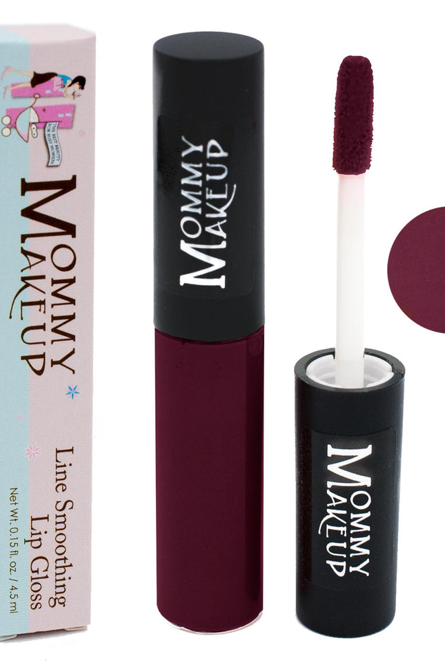 Mommy Makeup - Line Smoothing Lip Gloss | Paraben-free Plumping Gloss - No Wine-ing