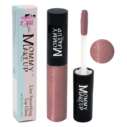 Mommy Makeup - Line Smoothing Lip Gloss | Paraben-free Plumping Gloss - Model Mauve