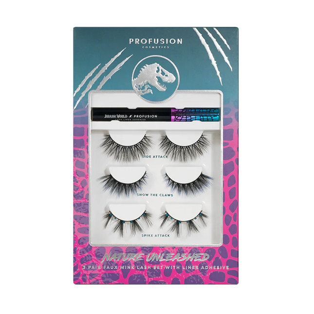 Profusion Cosmetics - Jurassic World | Nature Unleashed 3pc Lash Set