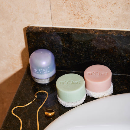 m'Chel Haircare - Day After Brush + Refill + Bars Bundle