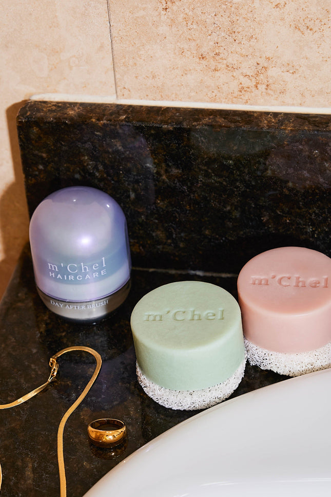 m'Chel Haircare - Day After Brush + Refill + Bars Bundle