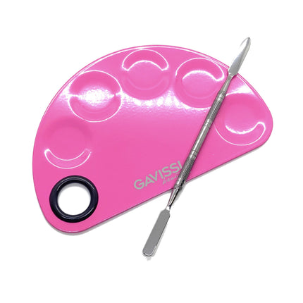 Gavissi Beauty - MIXING TRAY AND SPATULA KIT - PINK