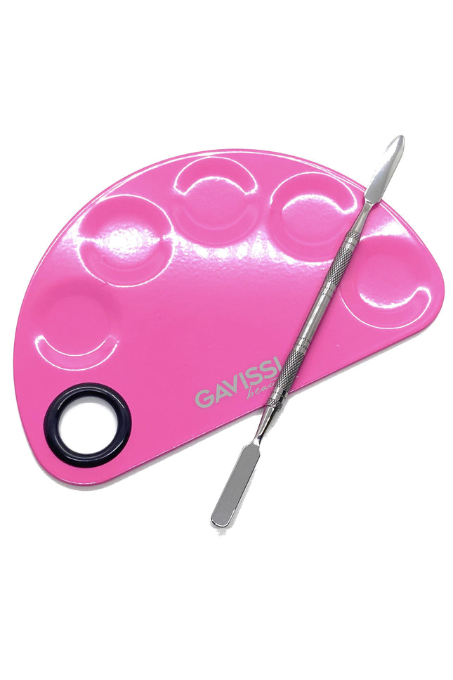 Gavissi Beauty - MIXING TRAY AND SPATULA KIT - PINK