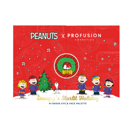 Profusion Cosmetics - Peanuts Holiday | Snoopy's Starlit Holiday 41 Shade Face & Eye Palette