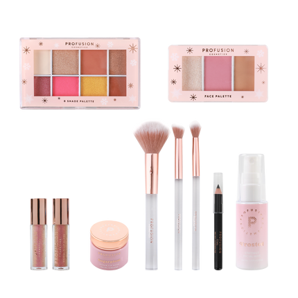 Profusion Cosmetics - Frosted Snow Sparkle | 19 PC Beauty Box