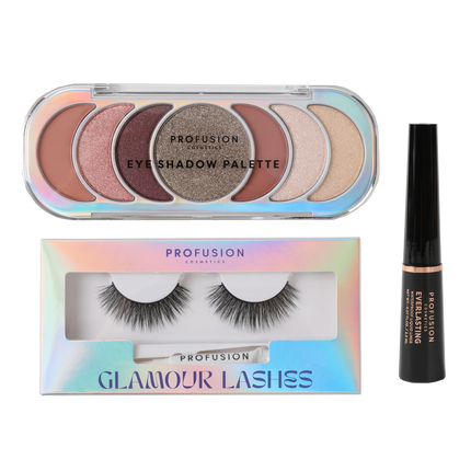 Profusion Cosmetics - GLAMOUR EYES - 3 PC EYE SET
