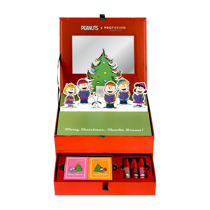 Profusion Cosmetics - Peanuts Holiday | Merry Christmas Charlie Brown Vanity Set