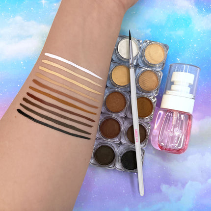 Gavissi Beauty - NEUTRALS BUNDLE: 10 LINERS + BRUSH + SPRAY BOTTLE