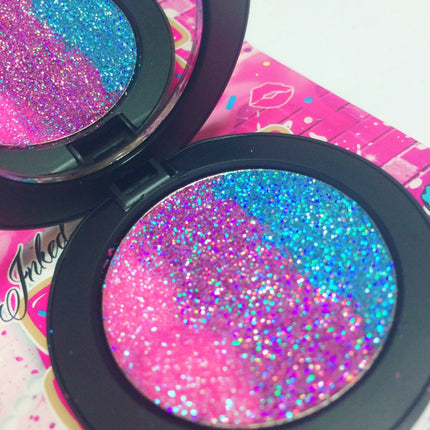 Inked Doll Cosmetics - *MERMAID PARADISE !*  Iridescent Glitter Pressed Single!