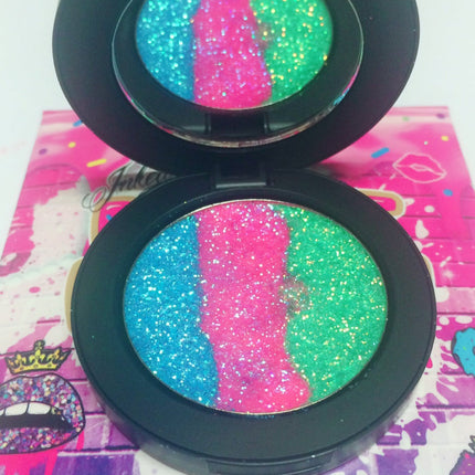 Inked Doll Cosmetics - *MERMAID PRINCESS !*  Iridescent Glitter Pressed Single!