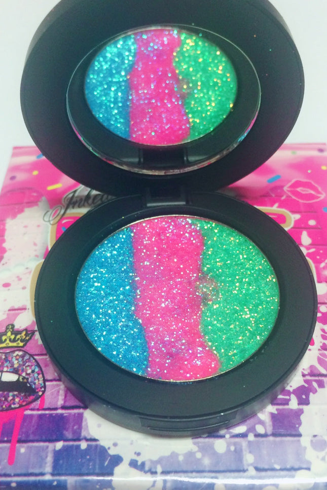 Inked Doll Cosmetics - *MERMAID PRINCESS !*  Iridescent Glitter Pressed Single!