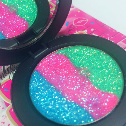 Inked Doll Cosmetics - *MERMAID PRINCESS !*  Iridescent Glitter Pressed Single!