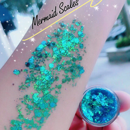 Inked Doll Cosmetics - MERMAID SCALES Mermaid Jelly (Face/Body/Gel) Glitter Gel
