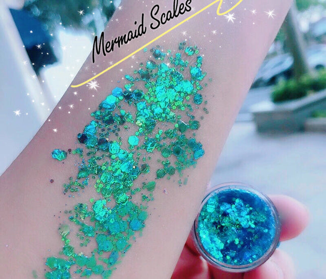 Inked Doll Cosmetics - MERMAID SCALES Mermaid Jelly (Face/Body/Gel) Glitter Gel