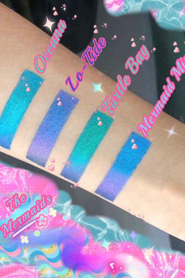 Inked Doll Cosmetics - *ISLAND MERMAID* 4PC Collection Pressed Multi-Chrome/ DUOCHROMES