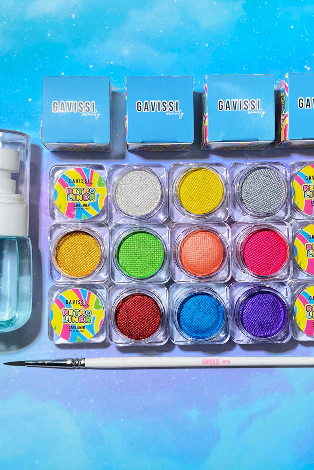 Gavissi Beauty - METALLICS BUNDLE: 10 LINERS + BRUSH + SPRAY BOTTLE