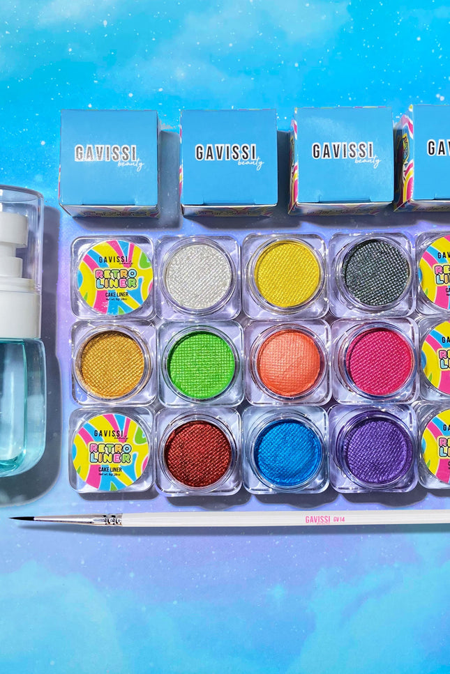 Gavissi Beauty - METALLICS BUNDLE: 10 LINERS + BRUSH + SPRAY BOTTLE