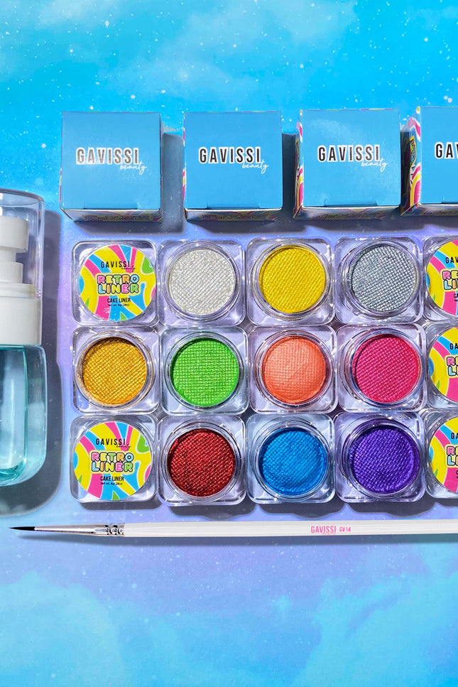 Gavissi Beauty - METALLICS BUNDLE: 10 LINERS + BRUSH + SPRAY BOTTLE