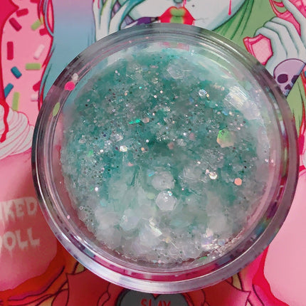 Inked Doll Cosmetics - MINT CRYSTALS  Chunky GlamDoll Glitter
