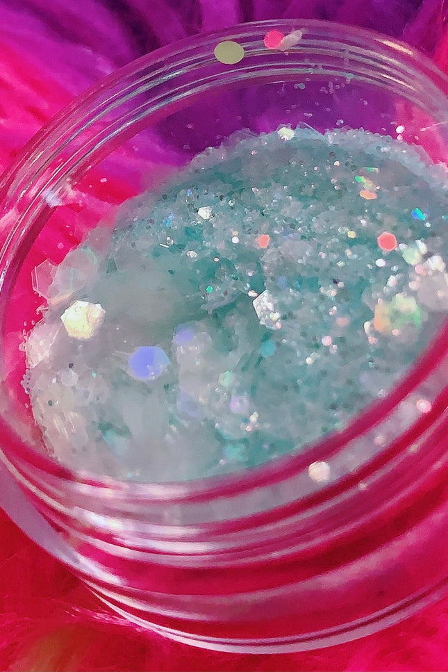 Inked Doll Cosmetics - MINT CRYSTALS  Chunky GlamDoll Glitter