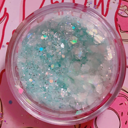 Inked Doll Cosmetics - MINT CRYSTALS  Chunky GlamDoll Glitter